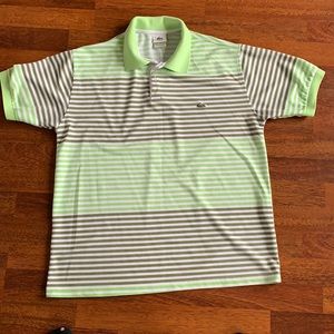 Lacoste multicolor. Green. And dark green. Made in France. Size 5.